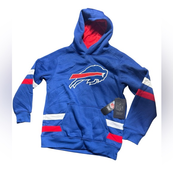 NFL BUFFALO BILLS boys youth 14-16 team sweatshirt apparel hoodie NWT - Picture 1 of 7